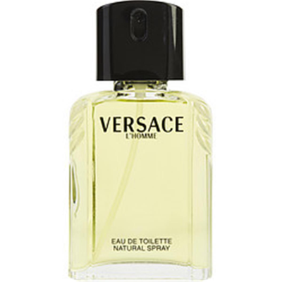 Shop Versace 174784 3.4 oz Mens Lhomme Eau De Toilette Spray In Green