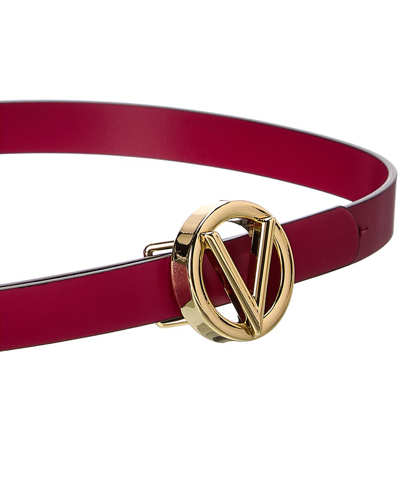 Shop Valentino By Mario Valentino Baby Leather Belt In Pink