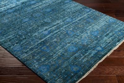 Shop Surya Empress Indoor Traditional 100% Wool Rug In Blue