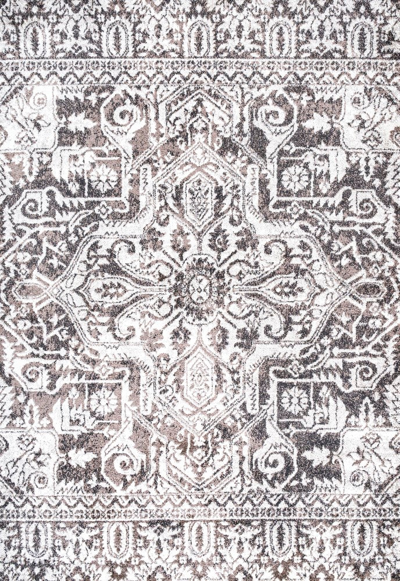 Shop Jonathan Y Scala Grand Medallion Ornate Area Rug In Brown