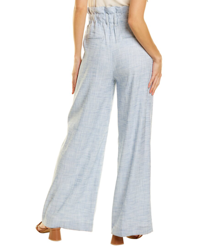 Shop Lorena Antoniazzi Linen-blend Pant In Grey