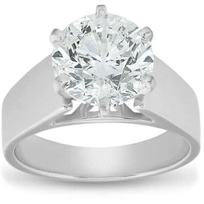 Pompeii3 2 Ct Diamond Solitaire Engagement Ring 14k White Gold In White