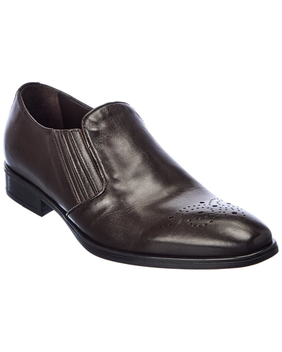 Shop M By Bruno Magli Luciano Leather Loafer In Brown