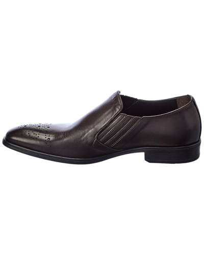 Shop M By Bruno Magli Luciano Leather Loafer In Brown