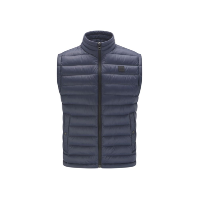 Hugo Boss Packable Down Gilet With Water-repellent Outer In Dark Blue |  ModeSens