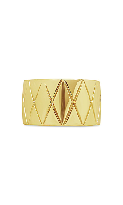 Sterling Forever The Mirage Open Ring In Gold