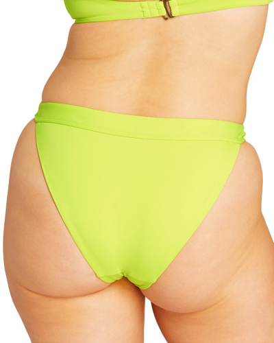 Shop Andie The Banded Bottom In Yellow