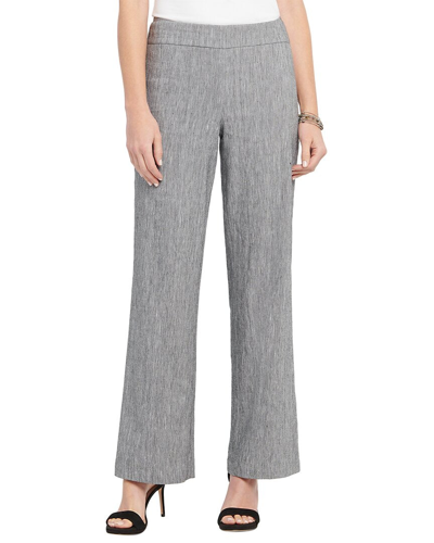 Shop Nic + Zoe Nic+zoe Petite Here Or There Linen-blend Pant In Black