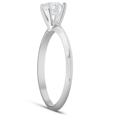 Shop Pompeii3 Vvs1 1/3ct Round Solitaire Diamond Engagement Ring 14k White Gold