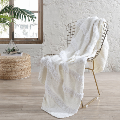 Shop Modern Threads Luxury Farrah Acrylic Fur Bed Sofa Throw In White