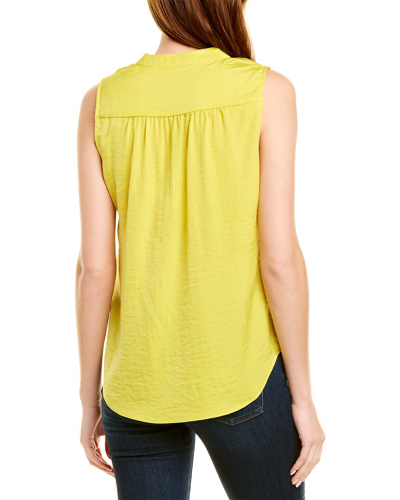 Shop Vince Camuto V-neck Rumple Blouse In Yellow