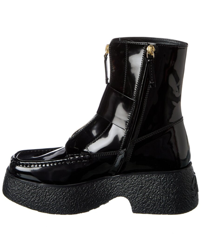 Shop Roger Vivier Viv Rangers Leather Platform Boot In Black