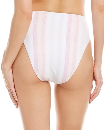 Shop Splendid Heather Ombre High-waist Bikini Bottom In Pink