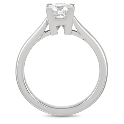 Harry Winston Platinum 0.71 Ct Diamond Solitaire Engagement Ring In White