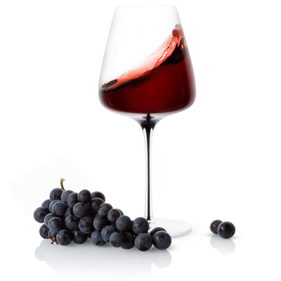 Shop Joyjolt Black Swan Crystal Red Wine Glasses - 26.8 oz - Set Of 2