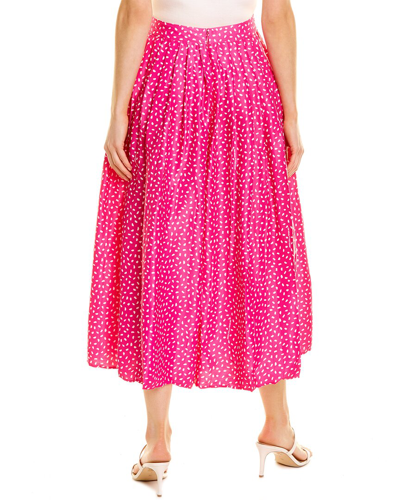 Off-white Pleated Oversized Pant In Pink