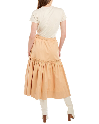 Shop A.l.c . Louisa Midi Skirt In Grey