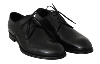 Shop Dolce & Gabbana Leather Dress Derby Formal Mens Men's Shoes In Black