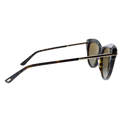 Shop Tom Ford Kira Tf 821 52h Womens Cat-eye Sunglasses In Brown