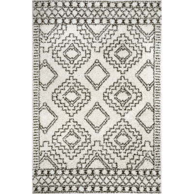 Shop Nuloom Lacey Moroccan Geometric Soft Shag Area Rug In Yellow