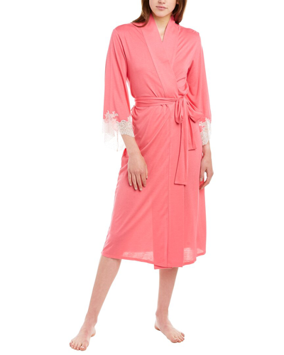 Shop Natori Luxe Shangri-la Robe In Pink