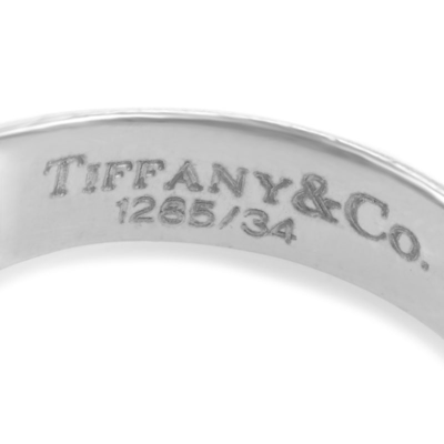 Shop Tiffany & Co 18k White Gold Pink Tourmaline & Diamond Dome Ring In Purple