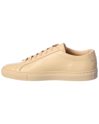 Shop Common Projects Original Achilles Low Leather Sneaker In Beige