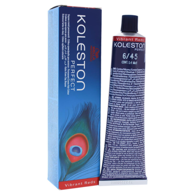Shop Wella I0084341 Koleston Perfect Permanent Creme Hair Color For Unisex - 6-45 Dark Blonde Red Violet - 2 oz In Multi