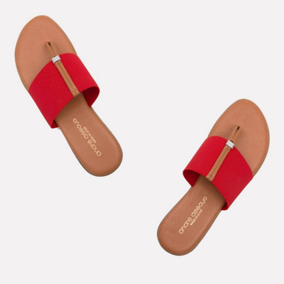 Shop Andre Assous Nice Featherweights Elastic Sandal In Red