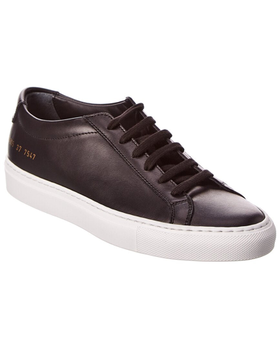 Shop Common Projects Achilles Leather Sneaker In Black