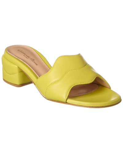 Shop Gianvito Rossi 45 Leather Sandal In Yellow