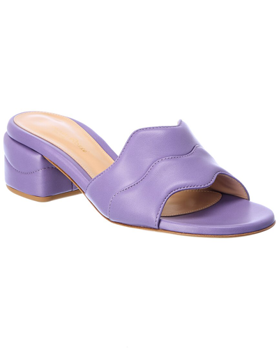 Gianvito Rossi 45 Leather Sandal In Purple