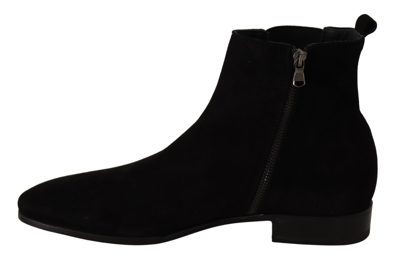Shop Dolce & Gabbana Suede Leather Chelsea Boots Men's Shoes In Black