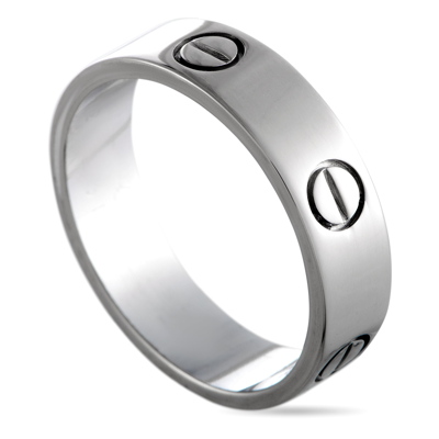 Shop Cartier Love 18k White Gold Band Ring