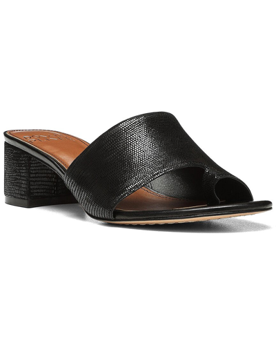 Shop Donald Pliner Naia Leather Sandal In Black