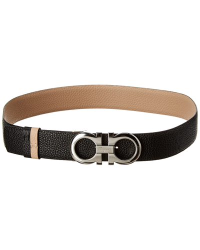 Ferragamo Salvatore  Gancini Reversible & Adjustable Leather Belt In Multi