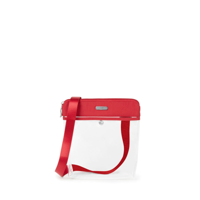 Shop Baggallini Clear Pocket Crossbody In Red