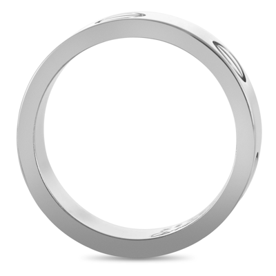 Shop Cartier Love 18k White Gold Ring In Silver