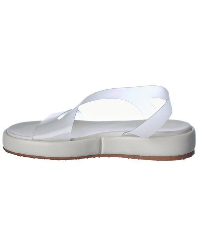 Gianvito Rossi Woman Sandals Transparent Size 9 Textile Fibers In White