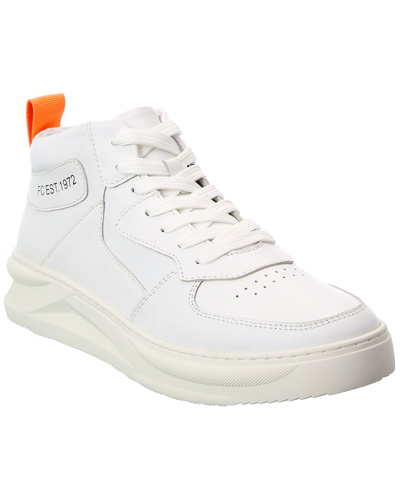 Shop French Connection Chrisley Leather Sneaker In White