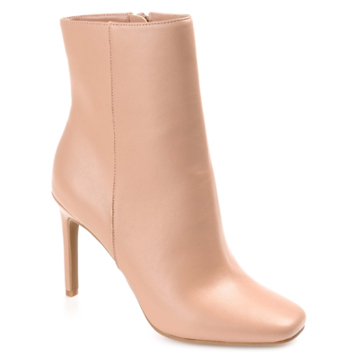 Journee Collection Womens Silvy Stiletto Heel Booties In Beige