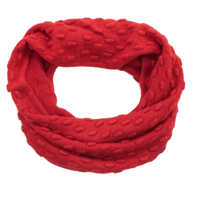 Shop Portolano Stitched Neck Warmer In Red