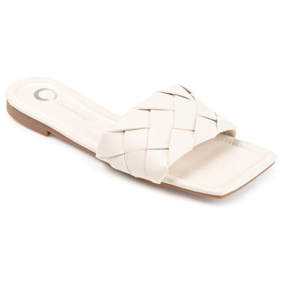 Journee Collection Collection Women's Tru Comfort Foam Cassay Sandal In White
