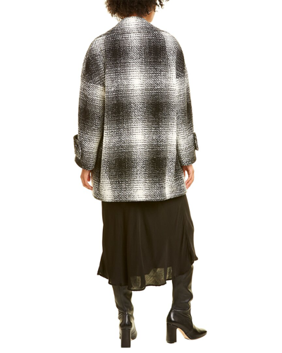 Shop Cinzia Rocca Icons Short Plaid Wool & Alpaca-blend In Black