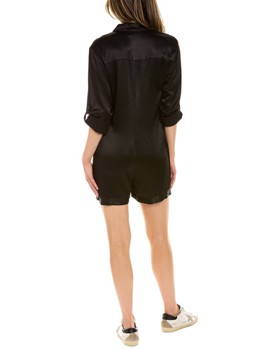 Shop Nation Ltd Ezra Button-down Romper In Black