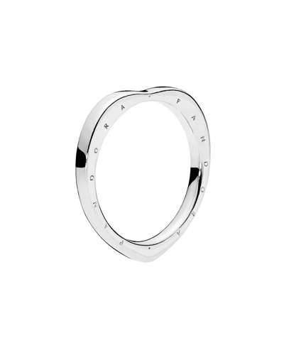 Shop Pandora Silver Signature Arcs Of Love Ring In White