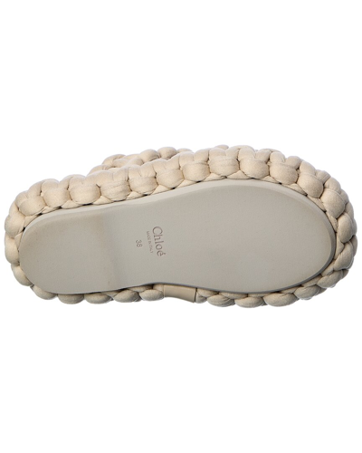 Shop Chloé Chloe Kamy Platform Sandal In White
