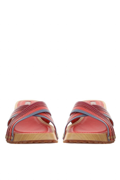 Shop Zimmermann Strappy Clog In Sunset In Pink