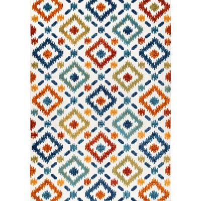 Shop Nuloom Indoor/outdoor Transitional Labyrinth In Blue