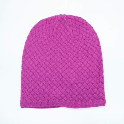 Portolano Slouchy Hat In Basket Weave In Multi